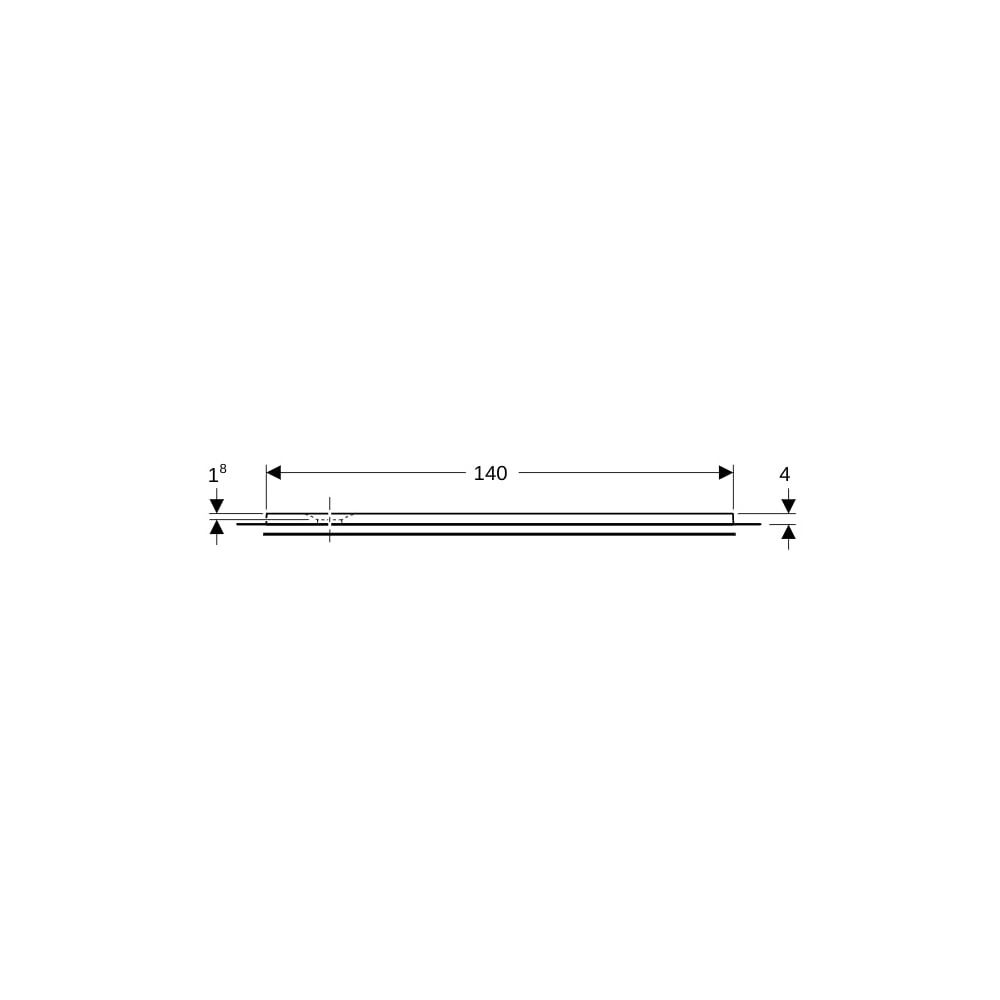 Geberit Olona Rechteckduschwanne mit Dichtvlies 140x80cm, Mattweiß... GEBERIT-550918001 4025410874139 (Abb. 9)