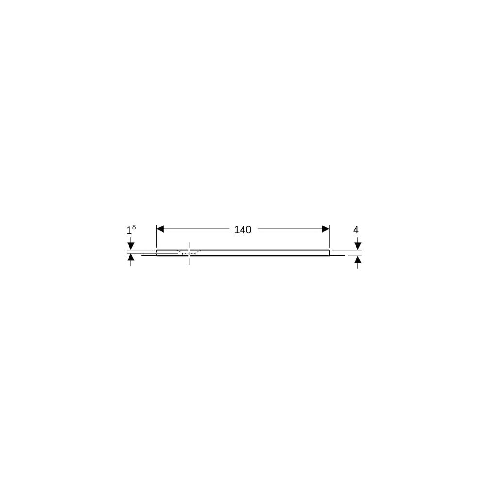 Geberit Olona Rechteckduschwanne mit Dichtvlies 140x100cm, Mattweiß... GEBERIT-550920001 4025410873293 (Abb. 9)
