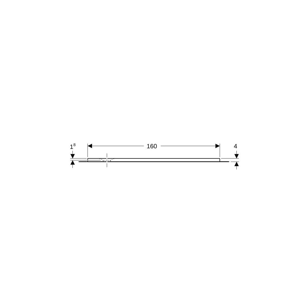 Geberit Olona Rechteckduschwanne mit Dichtvlies 160x100cm, Mattweiß... GEBERIT-550925001 4025410873408 (Abb. 9)