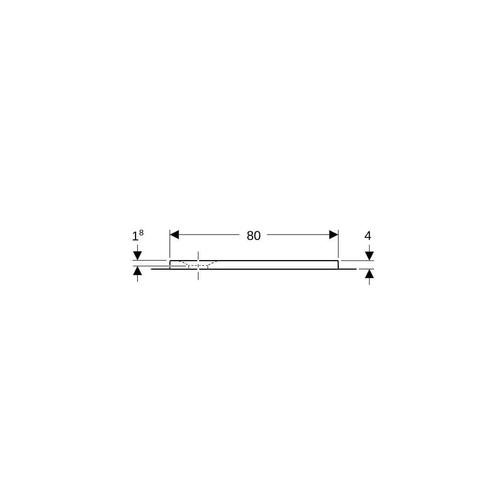 Geberit Olona quadratische Duschwanne mit Dichtvlies 80x80cm, Weiß... GEBERIT-550900001 4025410873378 (Abb. 9)