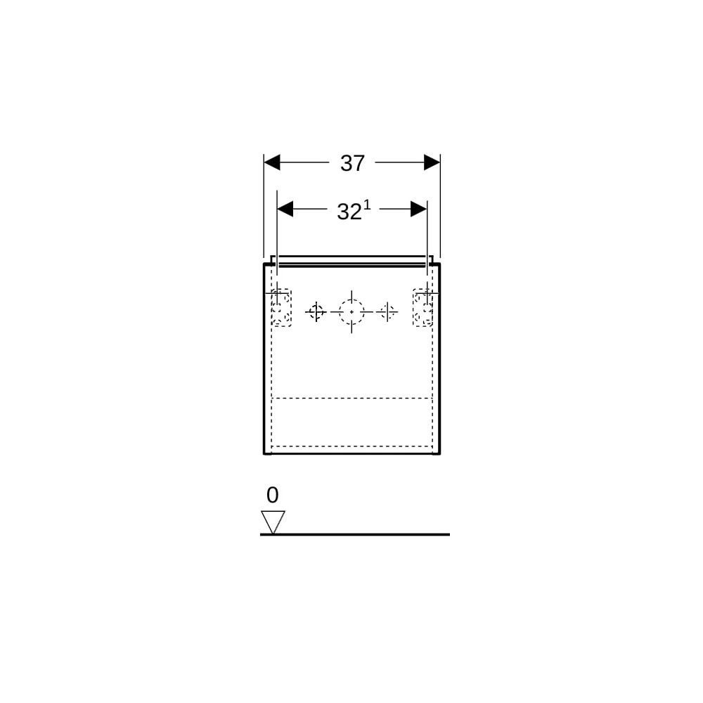 Geberit iCon Unterschrank für Handwaschbecken, 1 Tür 38x41,5cm, Tür rechts, Lava la... GEBERIT-502300JK1 4025410942180 (Abb. 10)