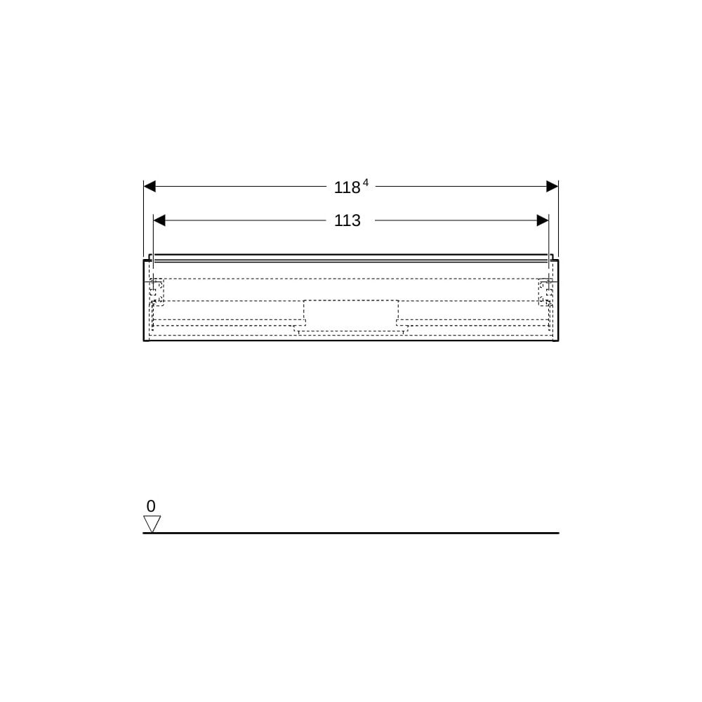 Geberit iCon Unterschrank für Waschtisch 1 Schublade Waschtisch 120cm Sandgrau lack... GEBERIT-502313JL1 4025410942715 (Abb. 10)