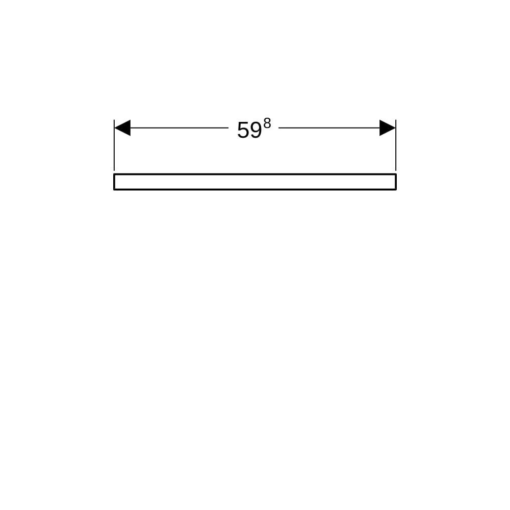 Geberit ONE Waschtischplatte Ausschnitt mittig, für Aufsatzwaschtisch Schalenform, 6... GEBERIT-505271005 4025410936233 (Abb. 8)