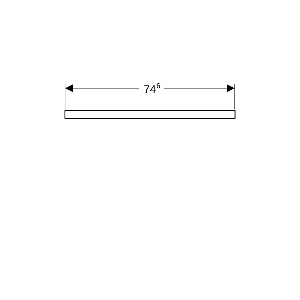 Geberit ONE Waschtischplatte Ausschnitt mittig, für Aufsatzwaschtisch Schalenform, 7... GEBERIT-505272004 4025410936295 (Abb. 8)
