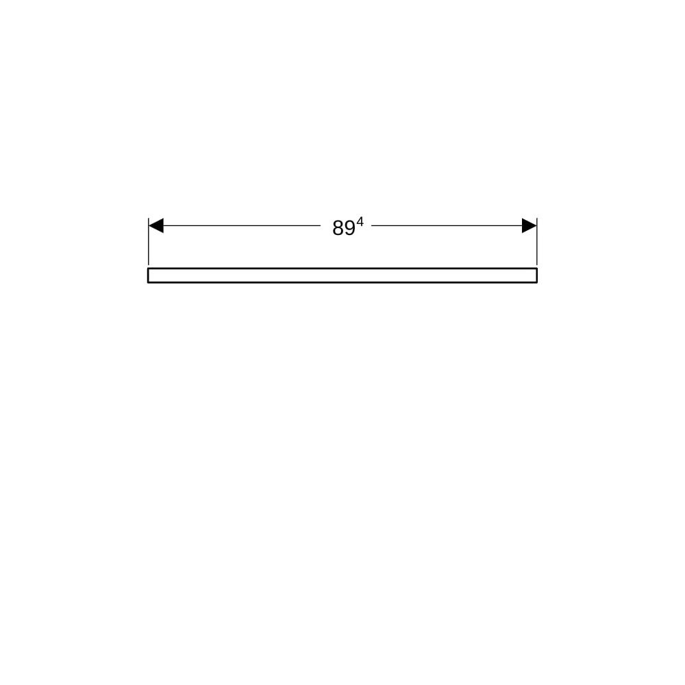 Geberit ONE Waschtischplatte Ausschnitt links, für Aufsatzwaschtisch Schalenform, 90... GEBERIT-505293004 4025410936998 (Abb. 8)
