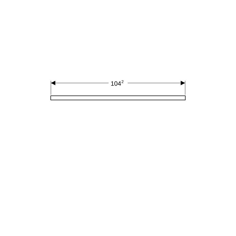 Geberit ONE Waschtischplatte Ausschnitt mittig, für Aufsatzwaschtisch Schalenform, 1... GEBERIT-505274006 4025410936455 (Abb. 8)
