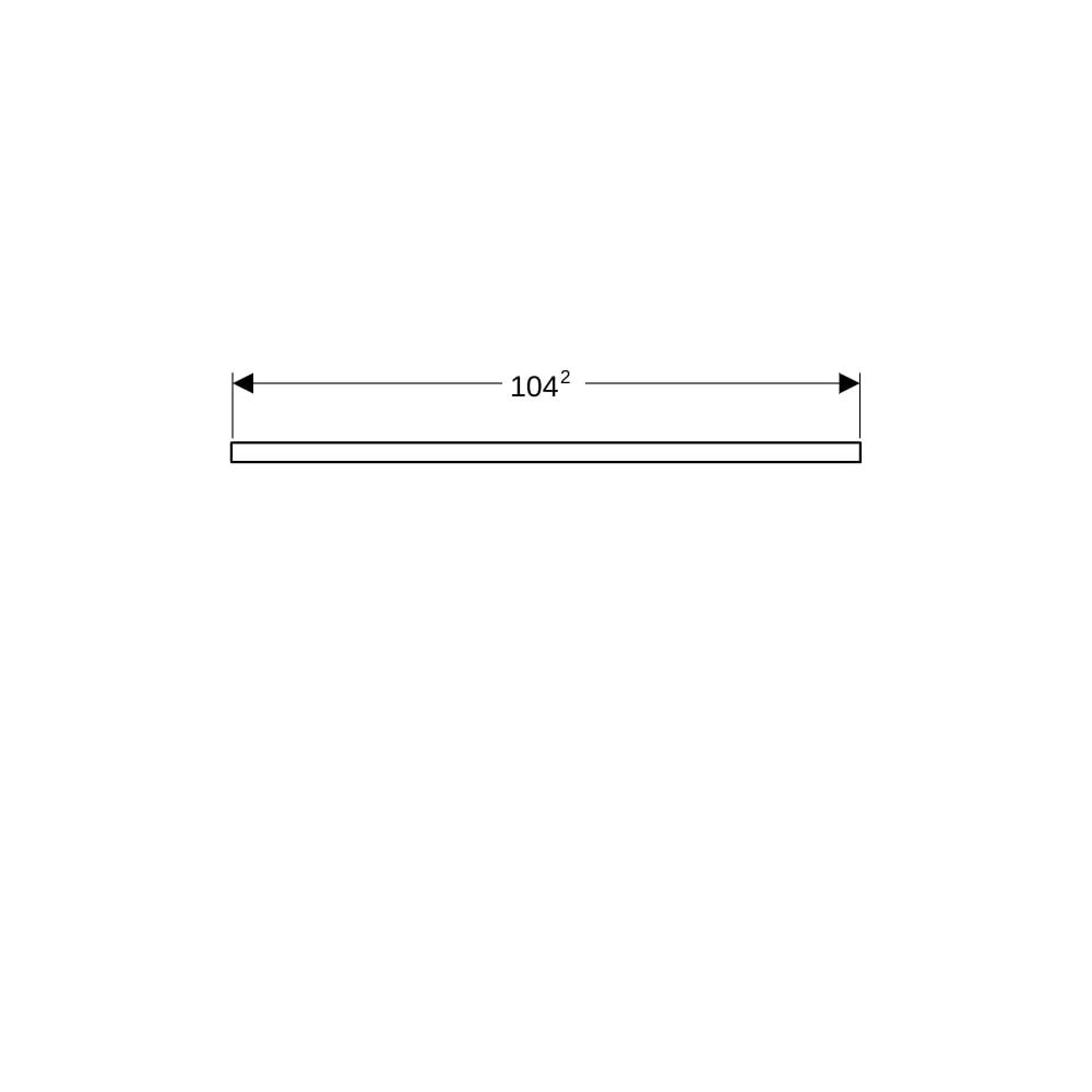 Geberit ONE Waschtischplatte Ausschnitt links, für Aufsatzwaschtisch Schalenform, 10... GEBERIT-505294001 4025410937032 (Abb. 9)