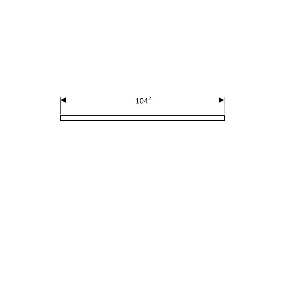 Geberit ONE Waschtischplatte Ausschnitt rechts, für Aufsatzwaschtisch Schalenform, 1... GEBERIT-505314001 4025410937452 (Abb. 9)