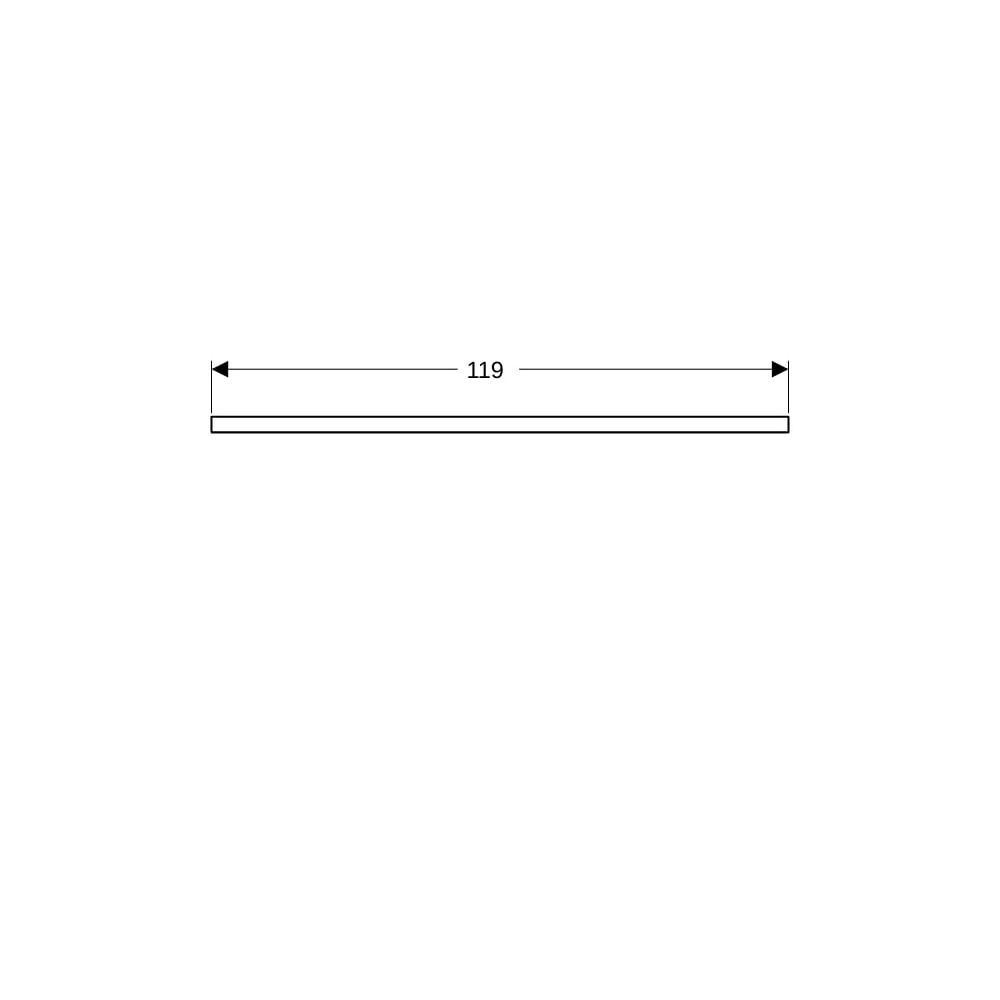 Geberit ONE Waschtischplatte Ausschnitt mittig, für Aufsatzwaschtisch Schalenform, 1... GEBERIT-505275007 4025410936530 (Abb. 8)