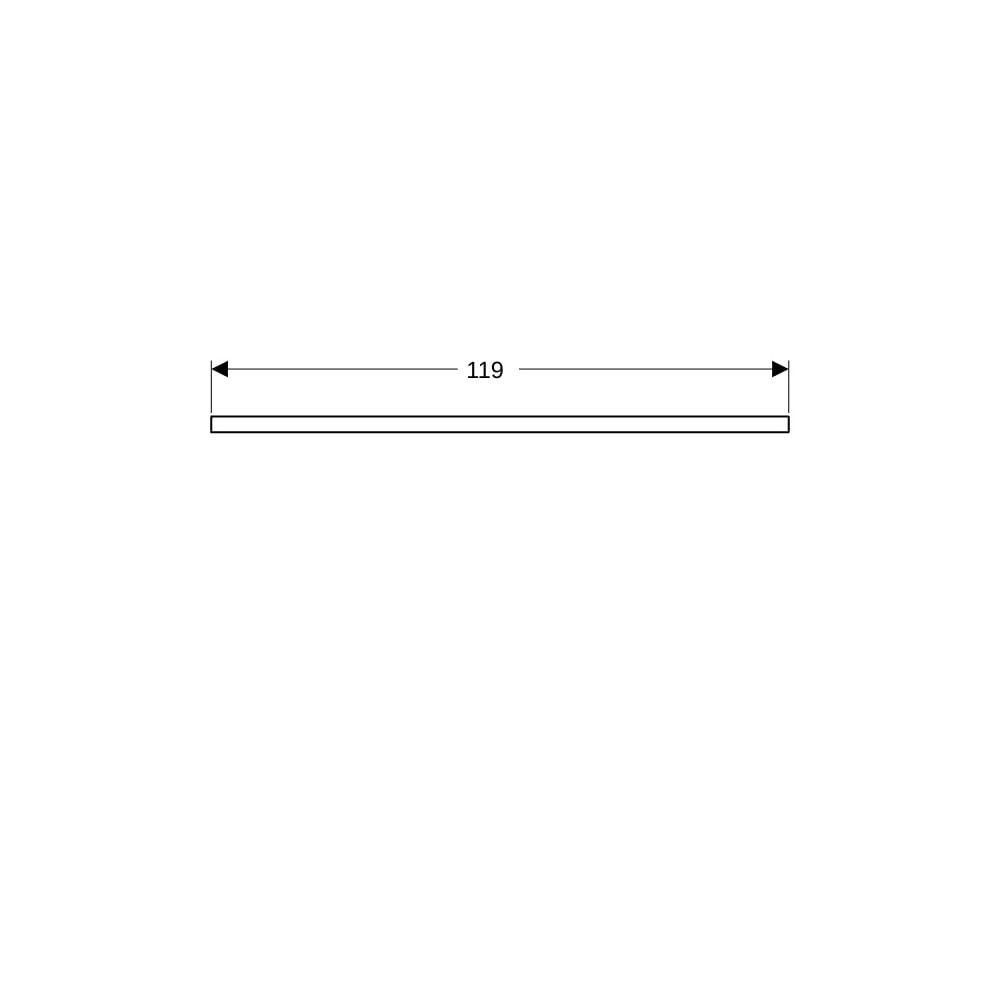 Geberit ONE Waschtischplatte Ausschnitt links, für Aufsatzwaschtisch Schalenform, 12... GEBERIT-505295007 4025410937162 (Abb. 8)