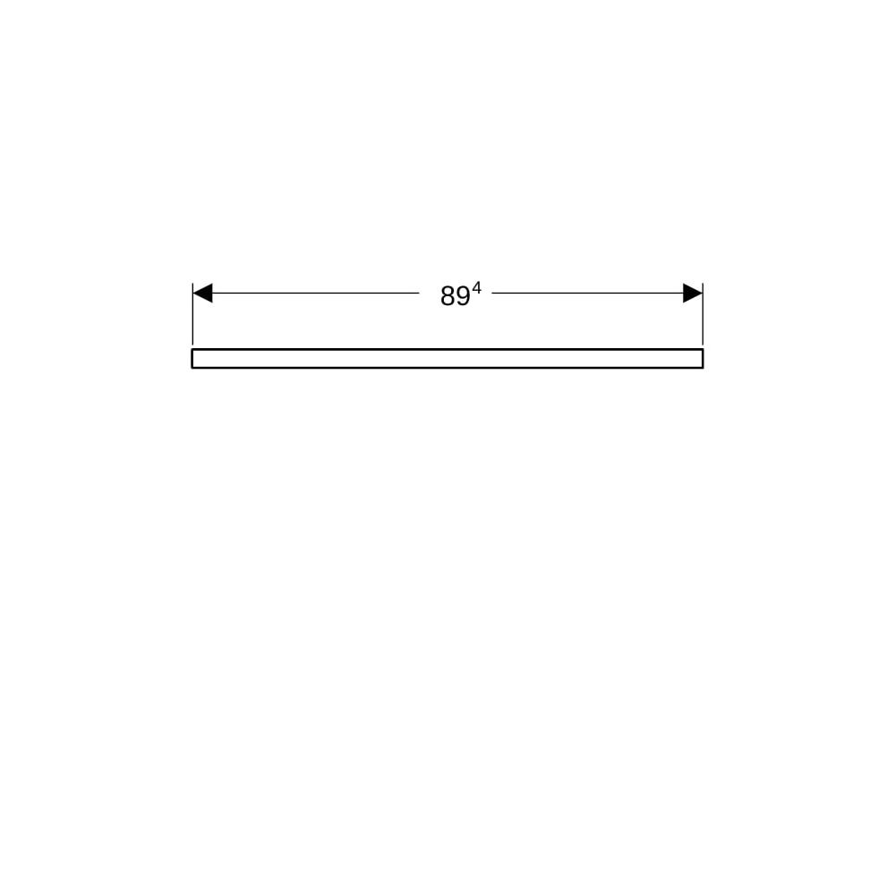 Geberit ONE Waschtischplatte Ausschnitt mittig, für Aufsatzwaschtisch rechteckig, 90... GEBERIT-505283004 4025410936714 (Abb. 8)