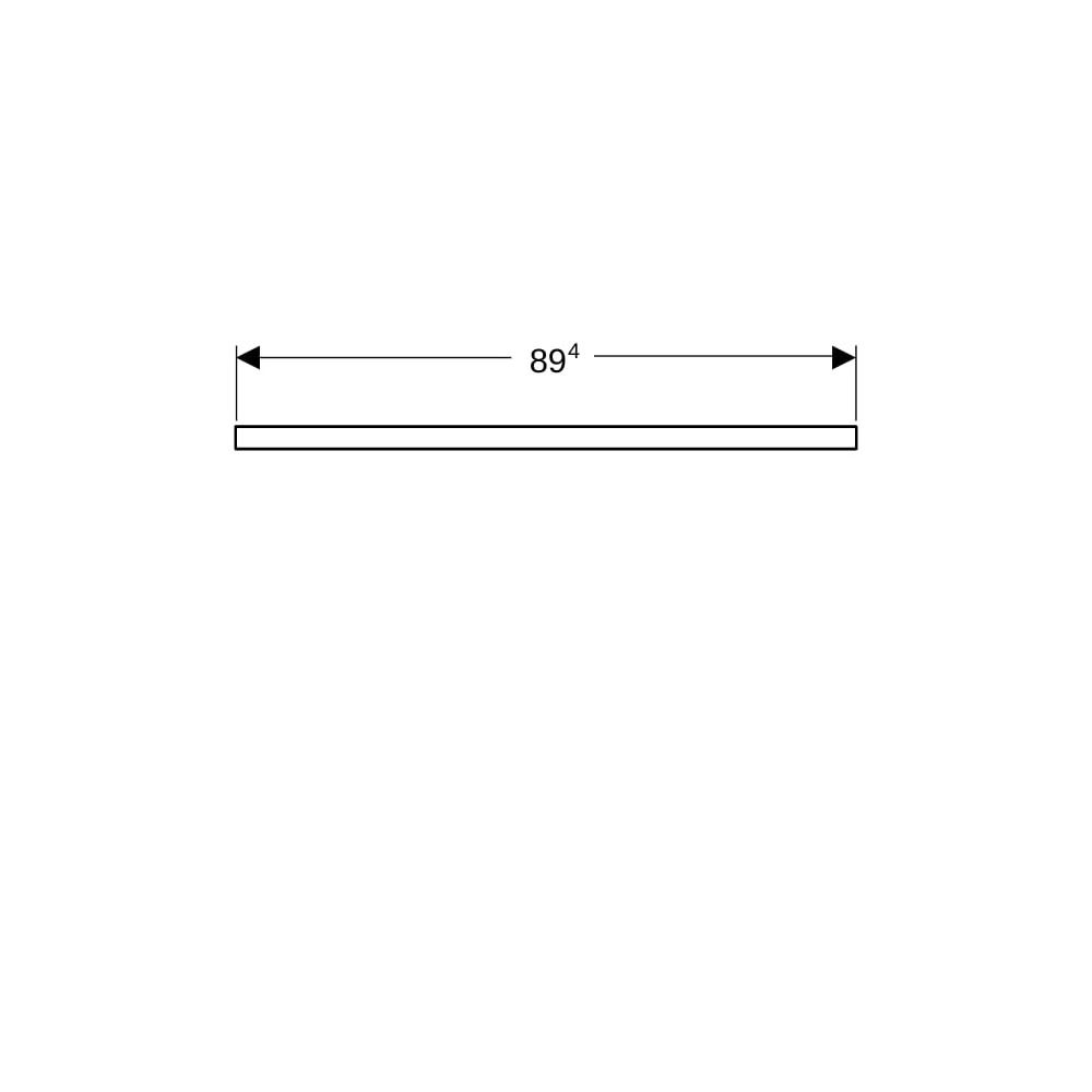 Geberit ONE Waschtischplatte Ausschnitt links, für Aufsatzwaschtisch rechteckig, 90x... GEBERIT-505303001 4025410937179 (Abb. 8)