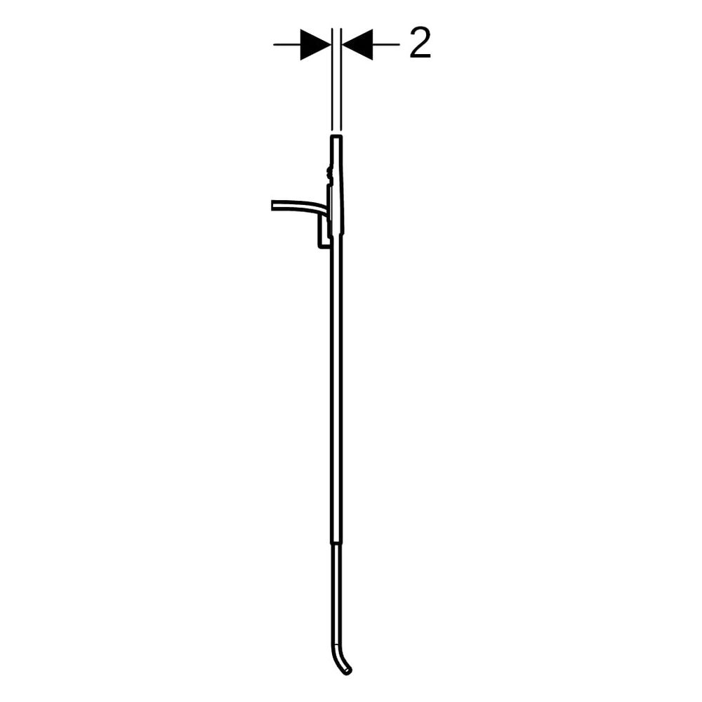 Geberit Designplatte für AquaClean WC-Aufsatz, 2-Mengen-Spülung, Hochdruck-Schichts... GEBERIT-115324SI1 4025416655961 (Abb. 10)