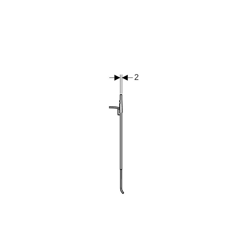 Geberit Drückerplatte für Geberit AquaClean WC-Aufsatz Hochdruck-Schichtstoffplatte,... GEBERIT-115324SJ1 4025416655978 (Abb. 8)