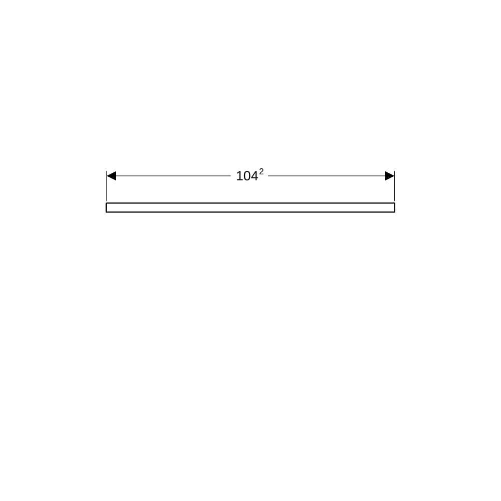 Geberit ONE Waschtischplatte Ausschnitt mittig, für Aufsatzwaschtisch rechteckig, 10... GEBERIT-505284007 4025410936813 (Abb. 8)