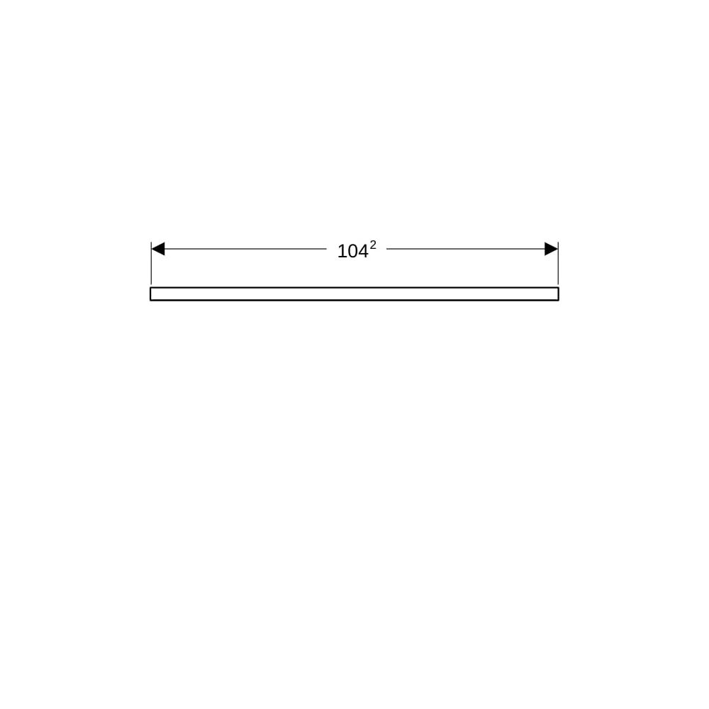 Geberit ONE Waschtischplatte Ausschnitt links, für Aufsatzwaschtisch rechteckig, 105... GEBERIT-505304002 4025410937254 (Abb. 8)