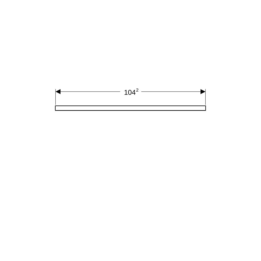 Geberit ONE Waschtischplatte Ausschnitt rechts, für Aufsatzwaschtisch rechteckig, 10... GEBERIT-505324007 4025410937728 (Abb. 8)