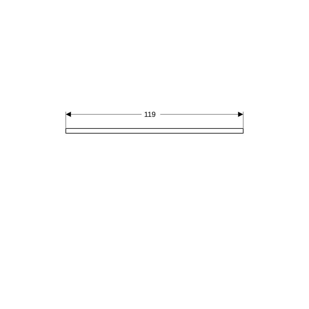 Geberit ONE Waschtischplatte Ausschnitt mittig, für Aufsatzwaschtisch rechteckig, 12... GEBERIT-505285002 4025410936837 (Abb. 8)