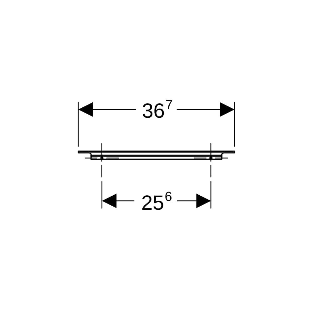 Geberit iCon Griff Hochglanz verchromt, Breite 36,7cm... GEBERIT-502356001 4025410944313 (Abb. 8)