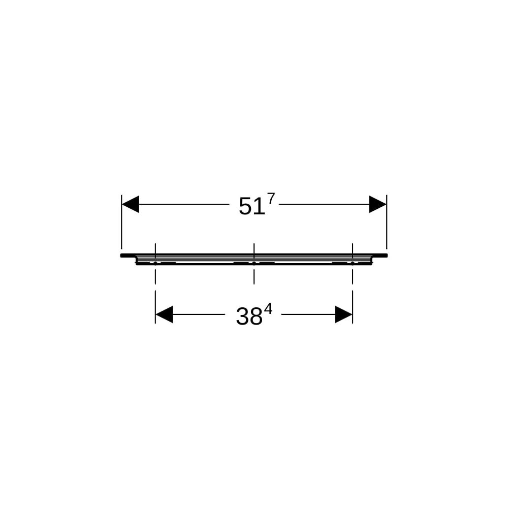 Geberit iCon Griff Weiß/pulverbeschichtet matt, Breite 51,7cm... GEBERIT-502358011 4025410944368 (Abb. 8)