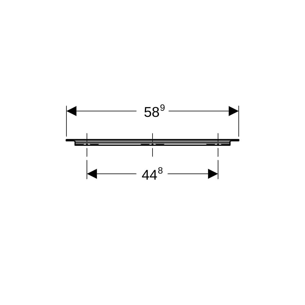Geberit iCon Griff Weiß/pulverbeschichtet matt, Breite 58,9cm... GEBERIT-502359011 4025410944382 (Abb. 8)