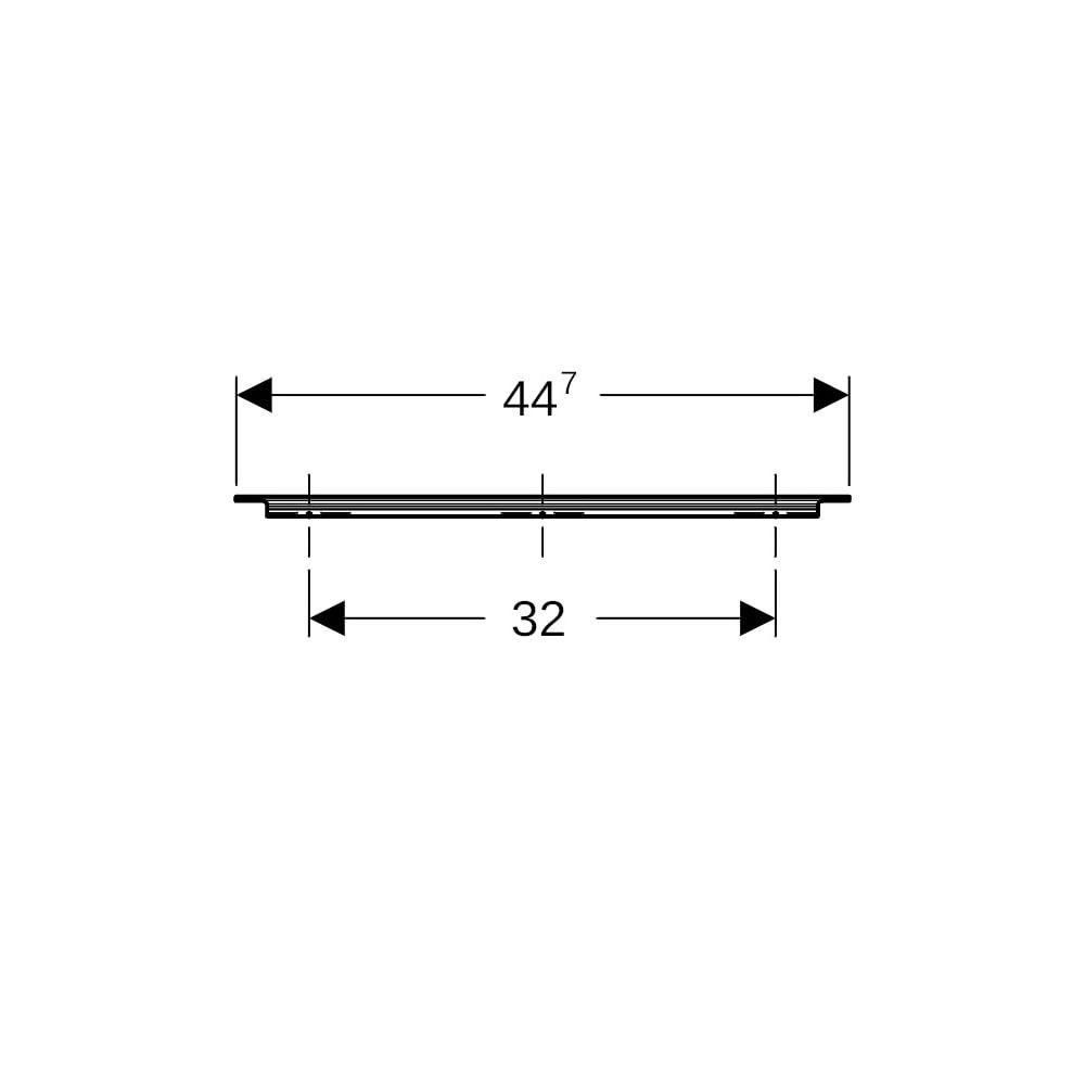 Geberit iCon Griff Mattschwarz/pulverbeschichtet matt, Breite 44,7cm... GEBERIT-502357141 4025410626813 (Abb. 9)