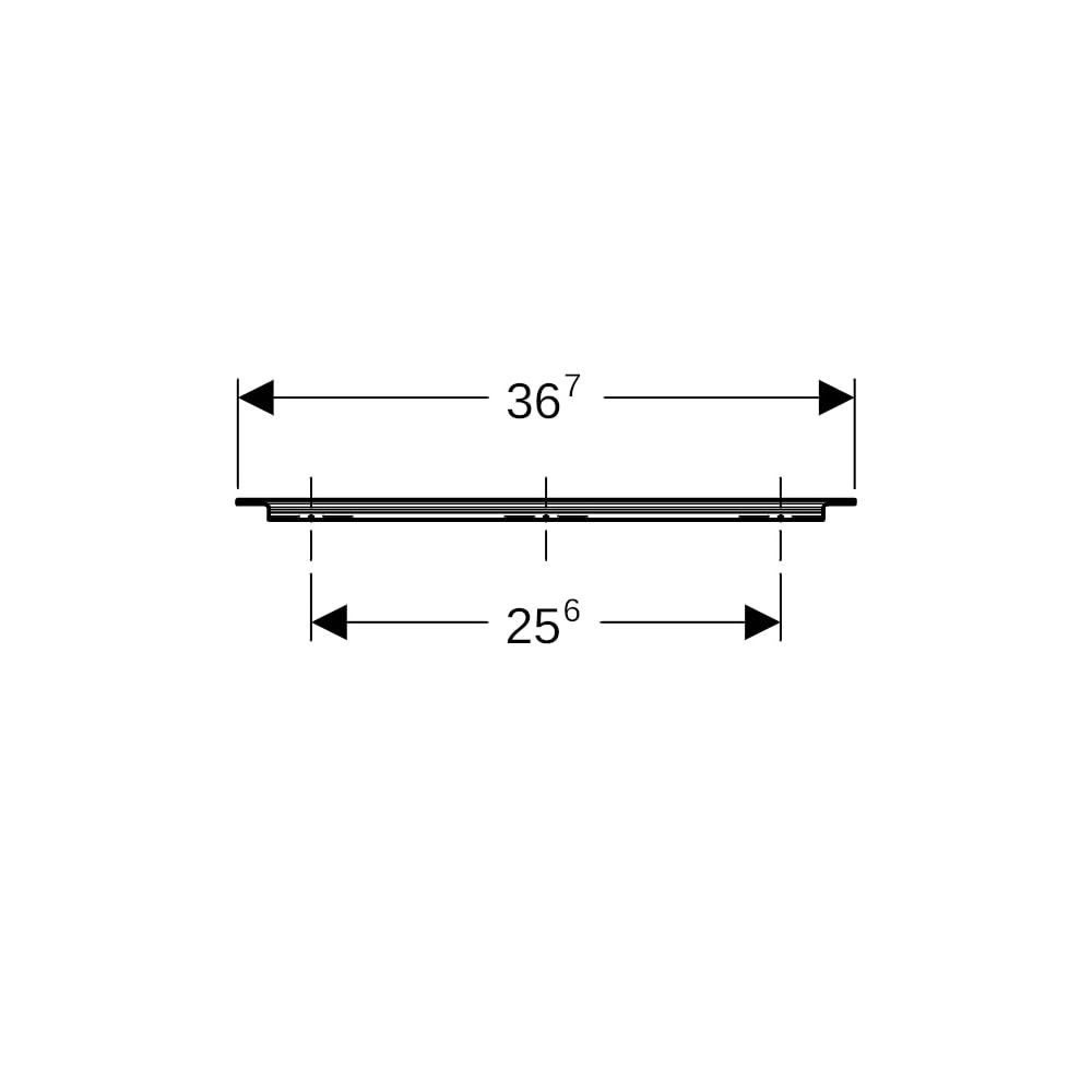 Geberit iCon Griff Mattschwarz/pulverbeschichtet matt, Breite 36,7cm... GEBERIT-502356141 4025410626783 (Abb. 9)