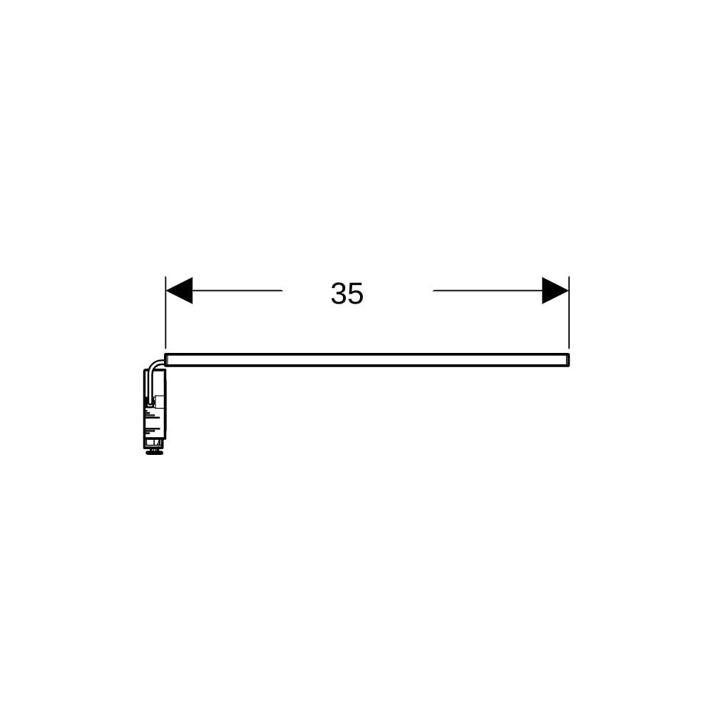 Geberit Lichtleiste für Schublade, links, rechts, Länge 35cm... GEBERIT-502031001 4025410946058 (Abb. 7)