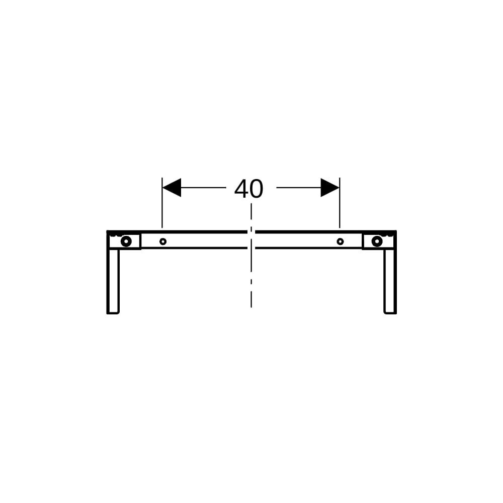 Geberit Duofix Traverse für Elementbefestigung, Ständerabstand ab 60cm, Nennbreite 6... GEBERIT-111041001 4025410946461 (Abb. 6)
