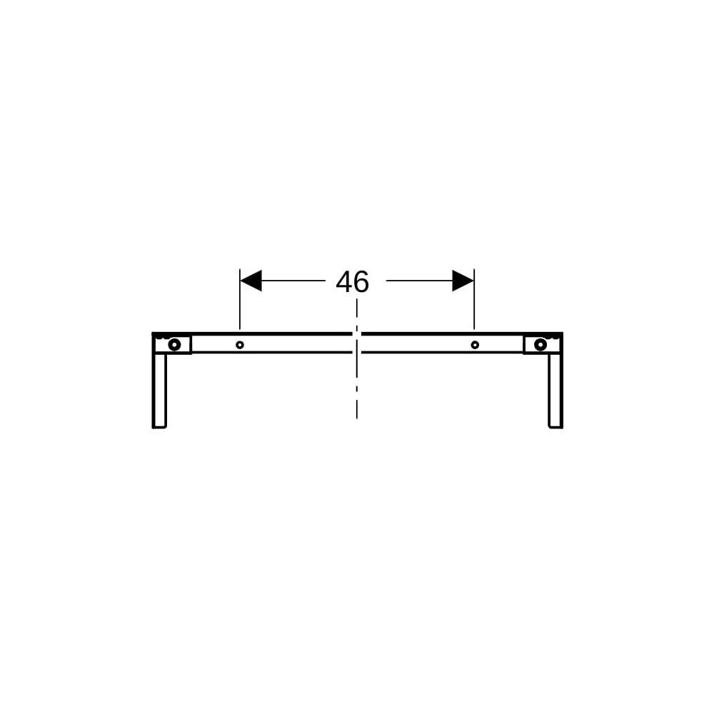 Geberit Duofix Traverse für Elementbefestigung, Ständerabstand ab 60cm, Nennbreite 7... GEBERIT-111042001 4025410946652 (Abb. 6)