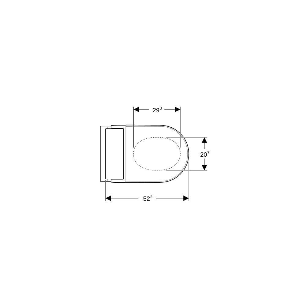 Geberit AquaClean Tuma Comfort WC-Komplettanlage Stand-WC, wandbündig, Schwarz/Glas... GEBERIT-146310SJ1 4025410758606 (Abb. 9)