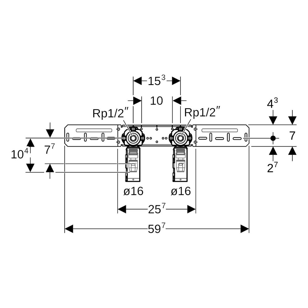 Geberit PushFit Anschlussdose 90 Grad mit Schnellkupplung, vormontiert, Außendurchme... GEBERIT-650790003 4025410947772 (Abb. 8)