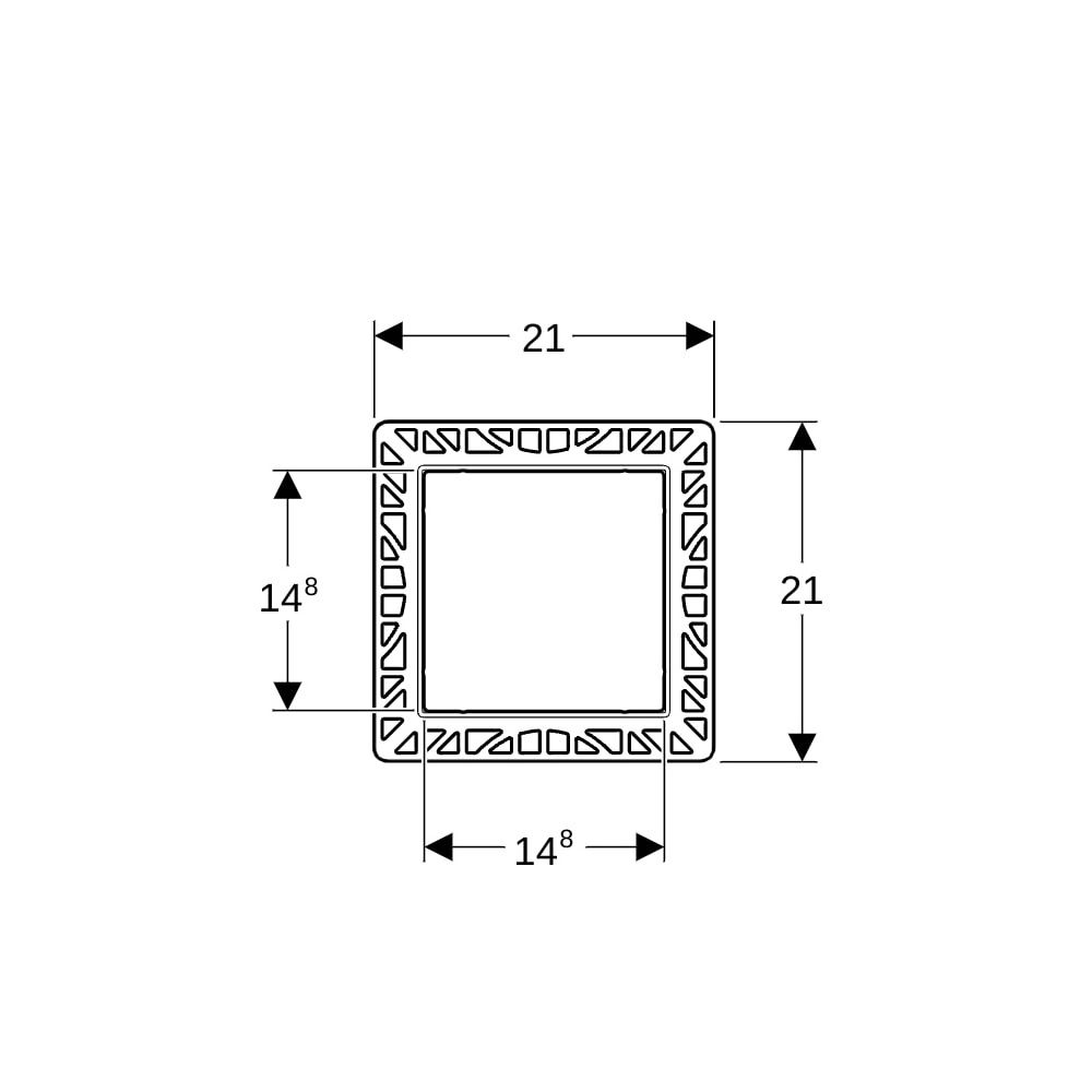 Geberit Abdeckplatte flächenbündig, für Waschtischarmaturen mit UP-Funktionsbox... GEBERIT-116421001 4025410906885 (Abb. 6)