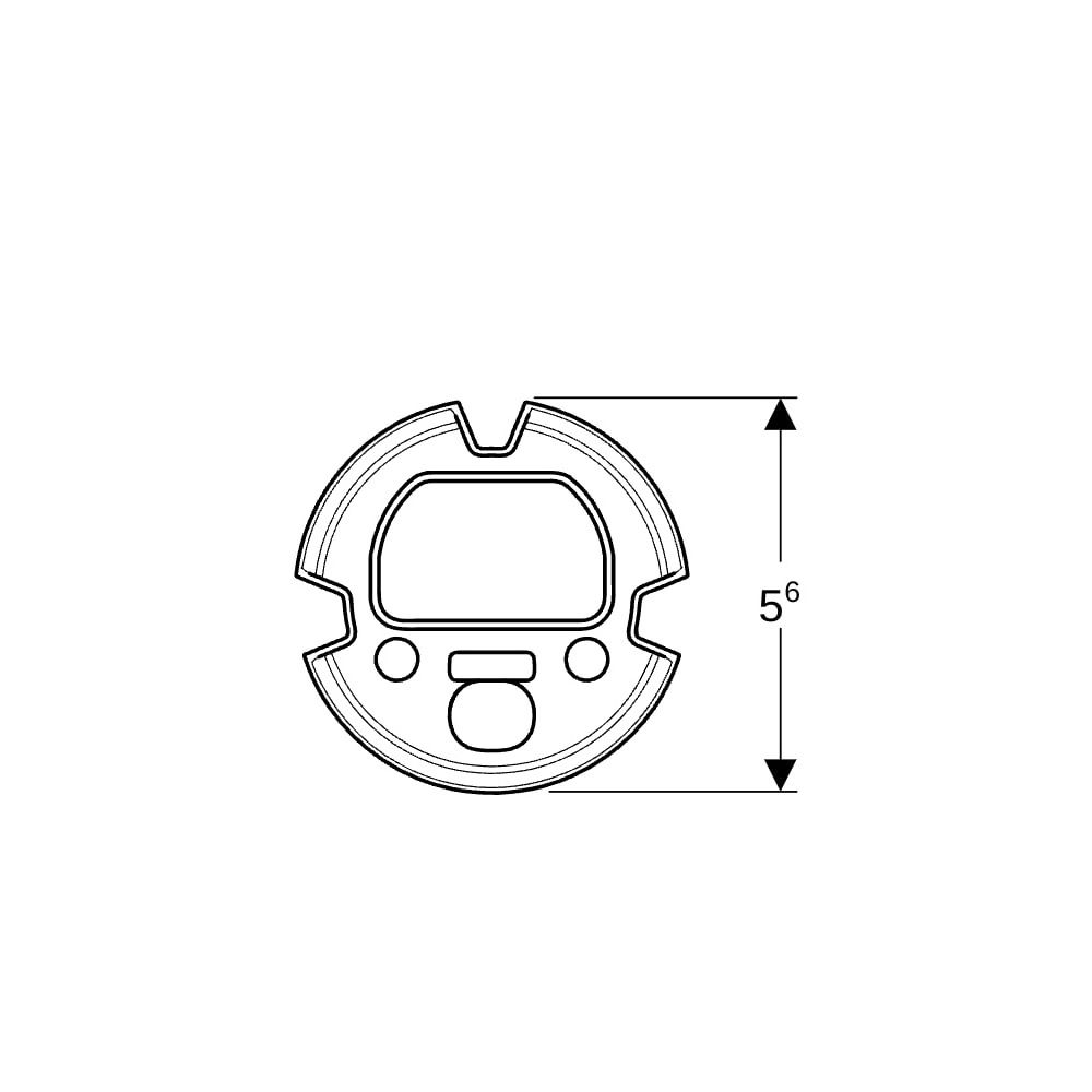 Geberit Abdichtungsset für elektronische Waschtischarmatur, Wandmontage, mit UP-Funk... GEBERIT-116422001 4025410907004 (Abb. 6)