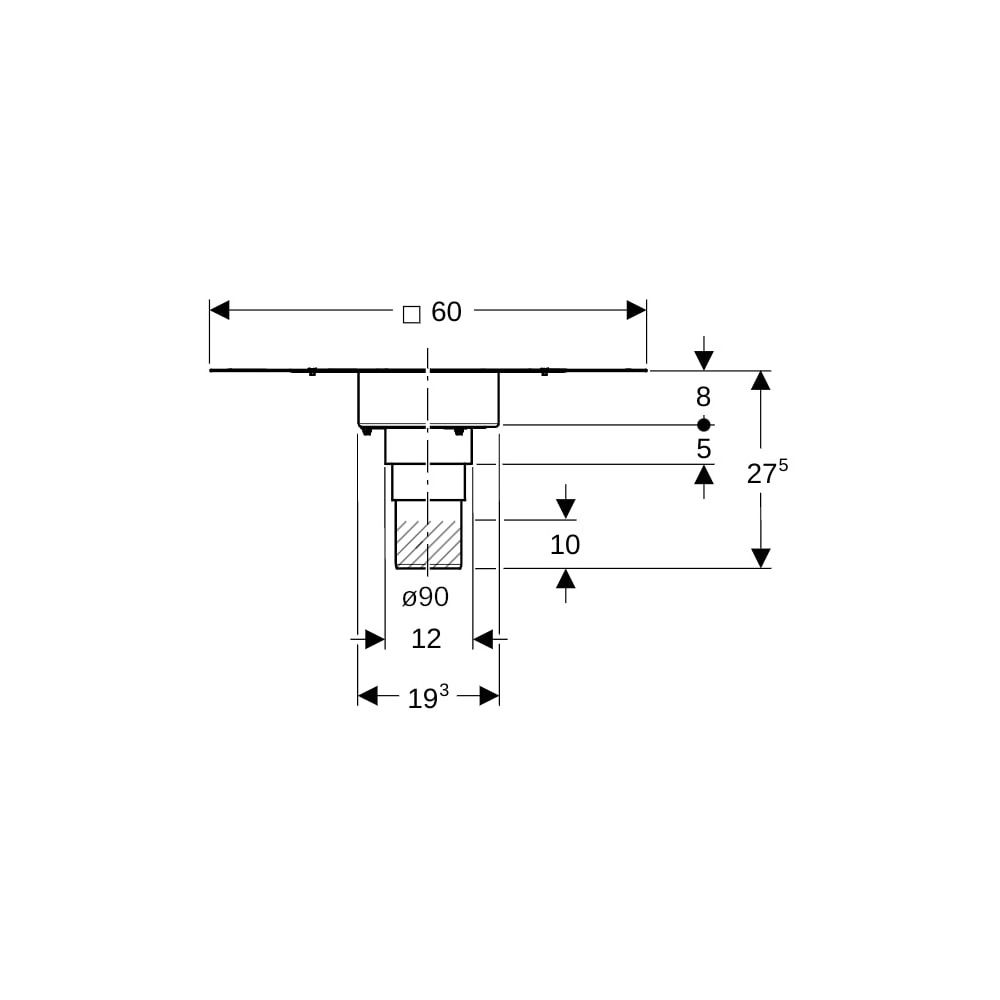 Geberit Pluvia Dachdurchführung mit Brandschutz, d90... GEBERIT-359362001 4025410947420 (Abb. 5)