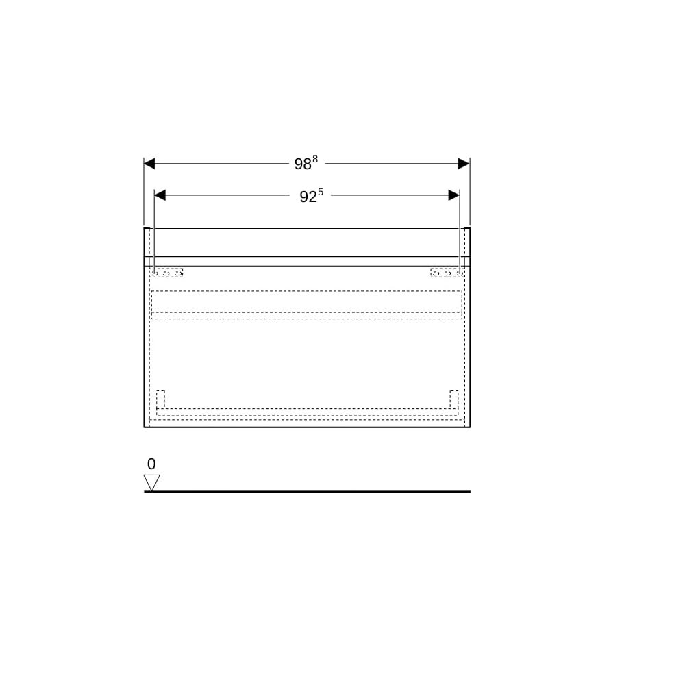 Geberit Renova Plan Unterschrank für Möbelwaschtisch, 1 Schublade, 1 Innensch., 98,8... GEBERIT-501938001 4025410524881 (Abb. 8)