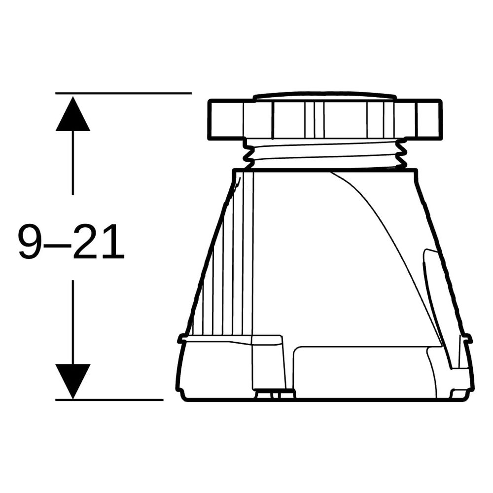 Geberit Set Füße hoch für Duschwanne ab Länge 160cm, Höhe 9-21cm, 554953002... GEBERIT-554953002 4025410904461 (Abb. 6)