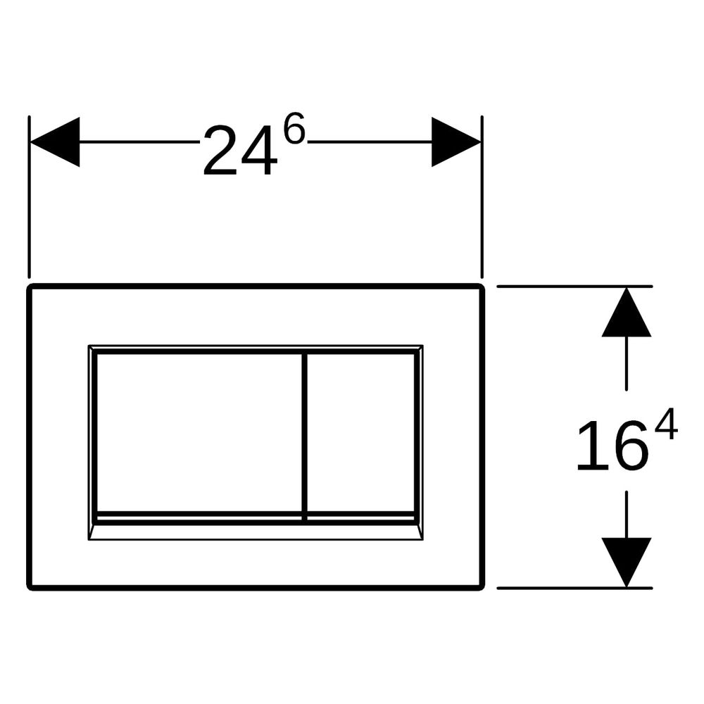 Geberit Drückerplatte Sigma20 mit 2-Mengen-Spülung, Weiß, Hochglanz verchromt, 1158... GEBERIT-115883KJ1 4025416516750 (Abb. 11)