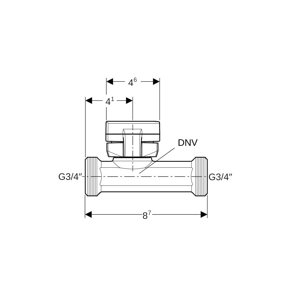 Geberit Temperatur-, Volumenstromsensor für GEBUS, DN 15, G 3/4"... GEBERIT-616251001 4025410602909 (Abb. 4)