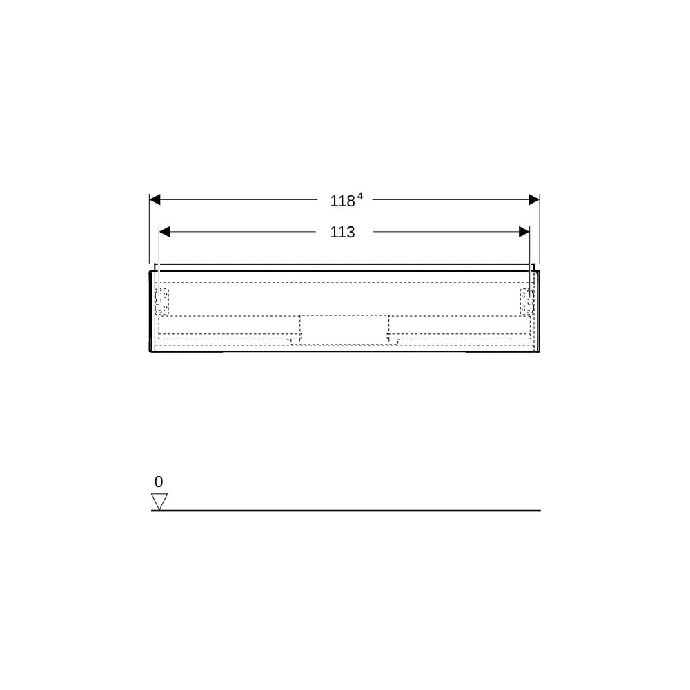 Geberit ONE Unterschrank für Waschtisch, 1 Schublade, Breite Waschtisch 120cm, H 26... GEBERIT-505075001 4025410630254 (Abb. 10)