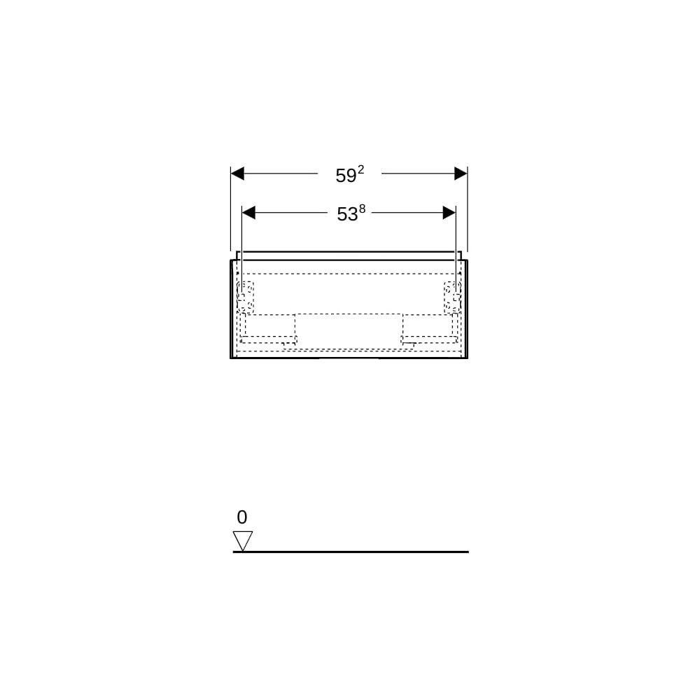 Geberit ONE Unterschrank für Waschtisch, 1 Schublade, Breite Waschtisch 60cm, Höhe ... GEBERIT-505071008 4025410646095 (Abb. 10)