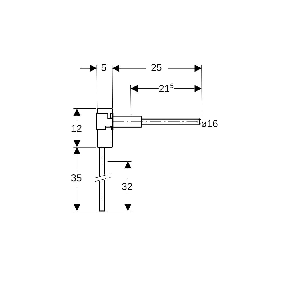 Geberit Mepla Anschlussbox Typ L PE-RT II, Al, PE-RT II, d 16mm, AD 5cm... GEBERIT-611263001 4025416253716 (Abb. 7)