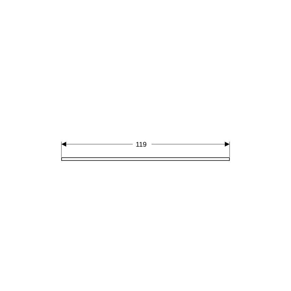 Geberit ONE Waschtischplatte Ausschnitt mittig Steinzeug für Aufsatzwaschtisch Schal... GEBERIT-505105001 4025410630919 (Abb. 9)