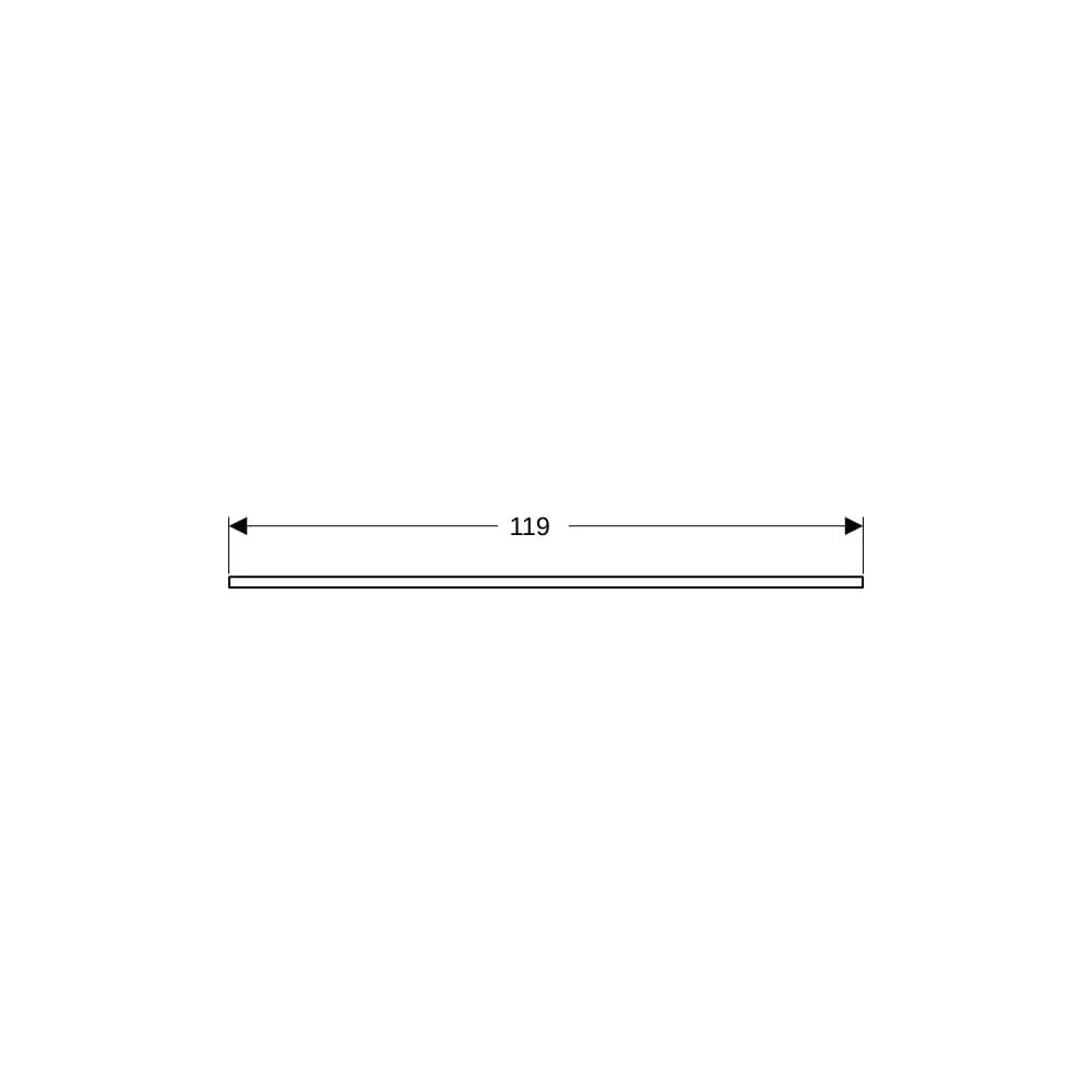 Geberit ONE Waschtischplatte Ausschnitt rechts Steinzeug für Aufsatzwaschtisch Schal... GEBERIT-505145001 4025410631213 (Abb. 8)