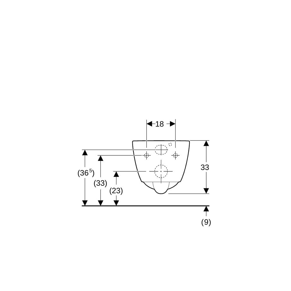 Geberit iCon Wand-WC Tiefspüler, verkürzte Ausladung 49cm geschlossene Form, Rimfree... GEBERIT-502380008 4025410627988 (Abb. 8)