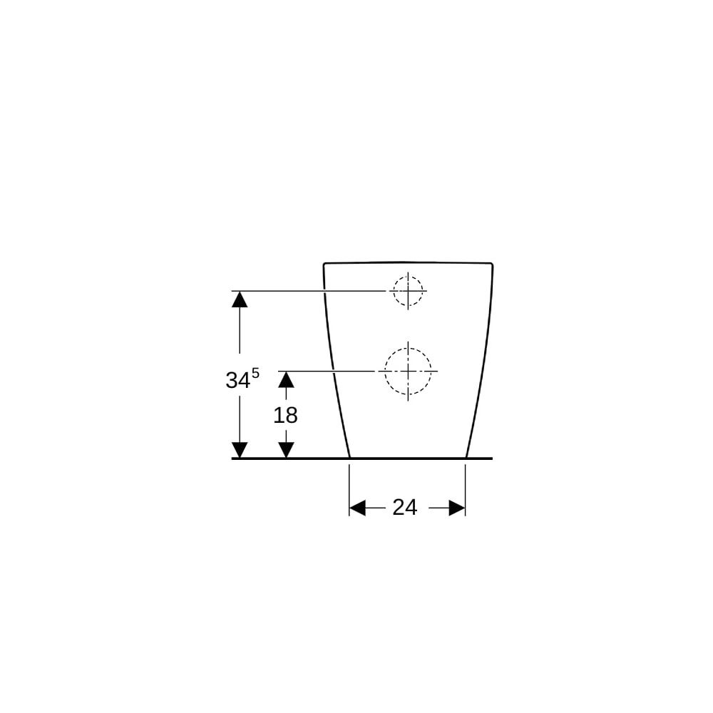 Geberit iCon Stand-WC Tiefspüler, wandbündig, geschlossene Form, Rimfree Tiefe 56cm,... GEBERIT-502382001 4025410628008 (Abb. 8)