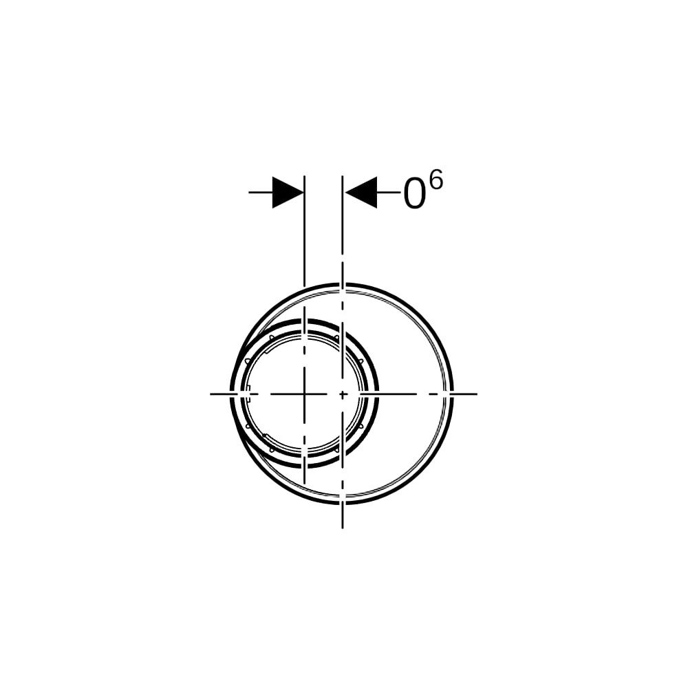 Geberit Silent-PP Reduktion exzentrisch, kurz, d 110mm, d1 90mm... GEBERIT-390577141 4025416295907 (Abb. 6)