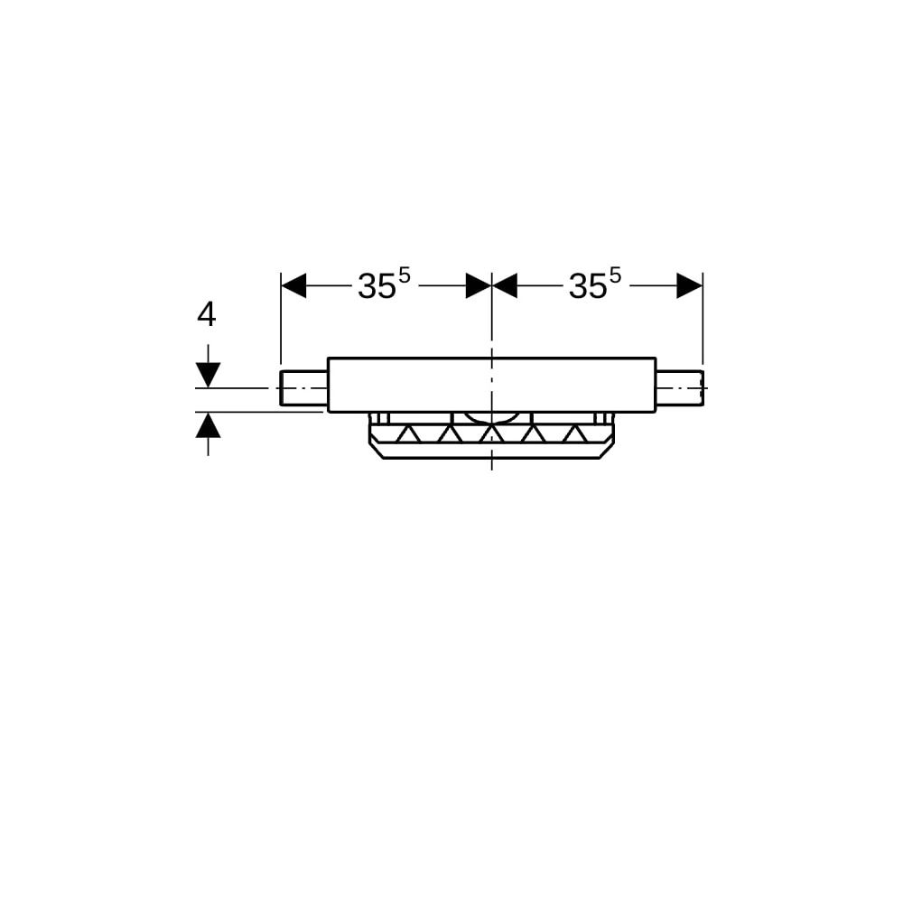 Geberit Kombifix Element für Dusche, mit Wandablauf, für Estrichhöhe am Einlauf 90-2... GEBERIT-457534001 4025416288992 (Abb. 7)