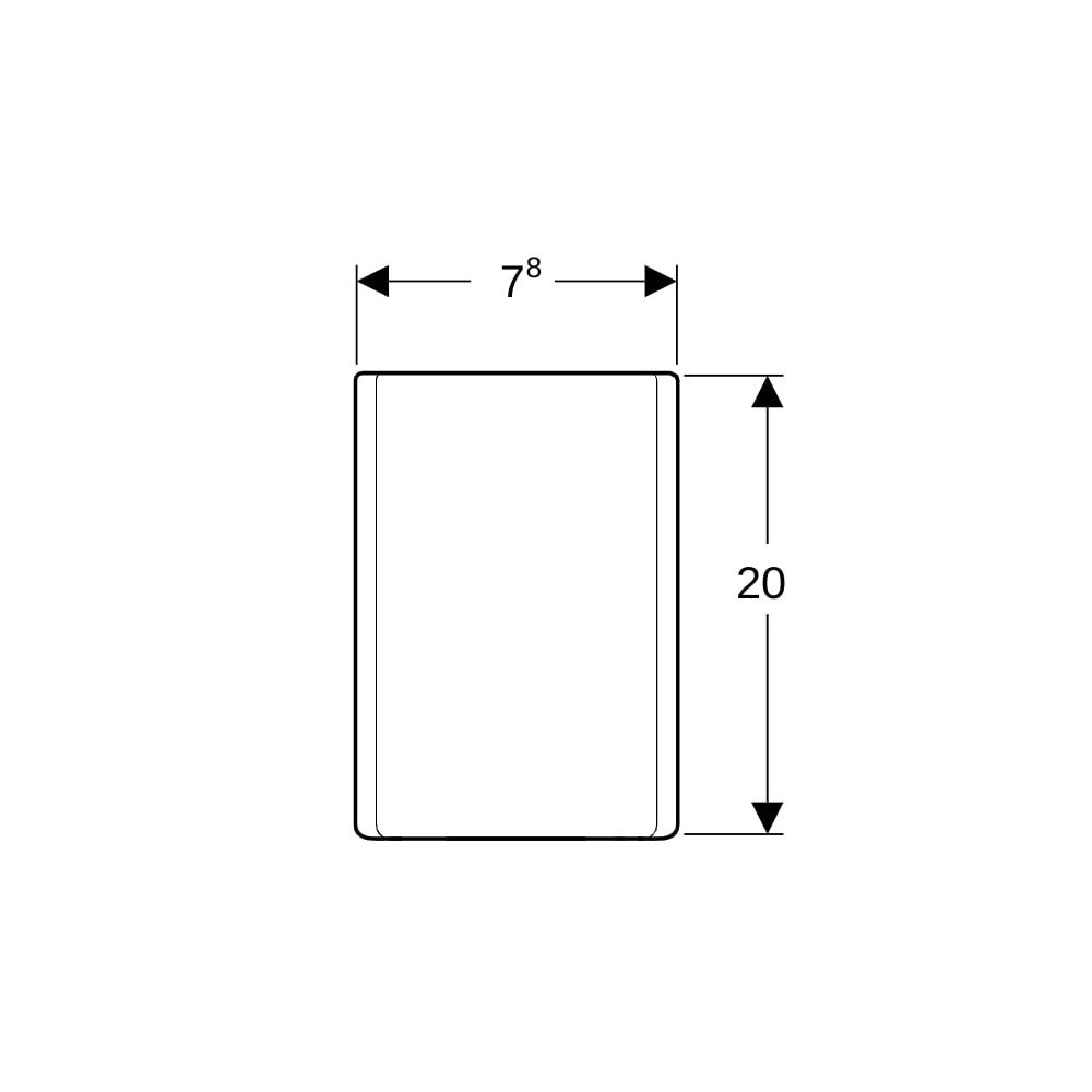 Geberit ONE Designabdeckung für Waschbeckengeruchsverschluss... GEBERIT-505058011 4025410646453 (Abb. 6)