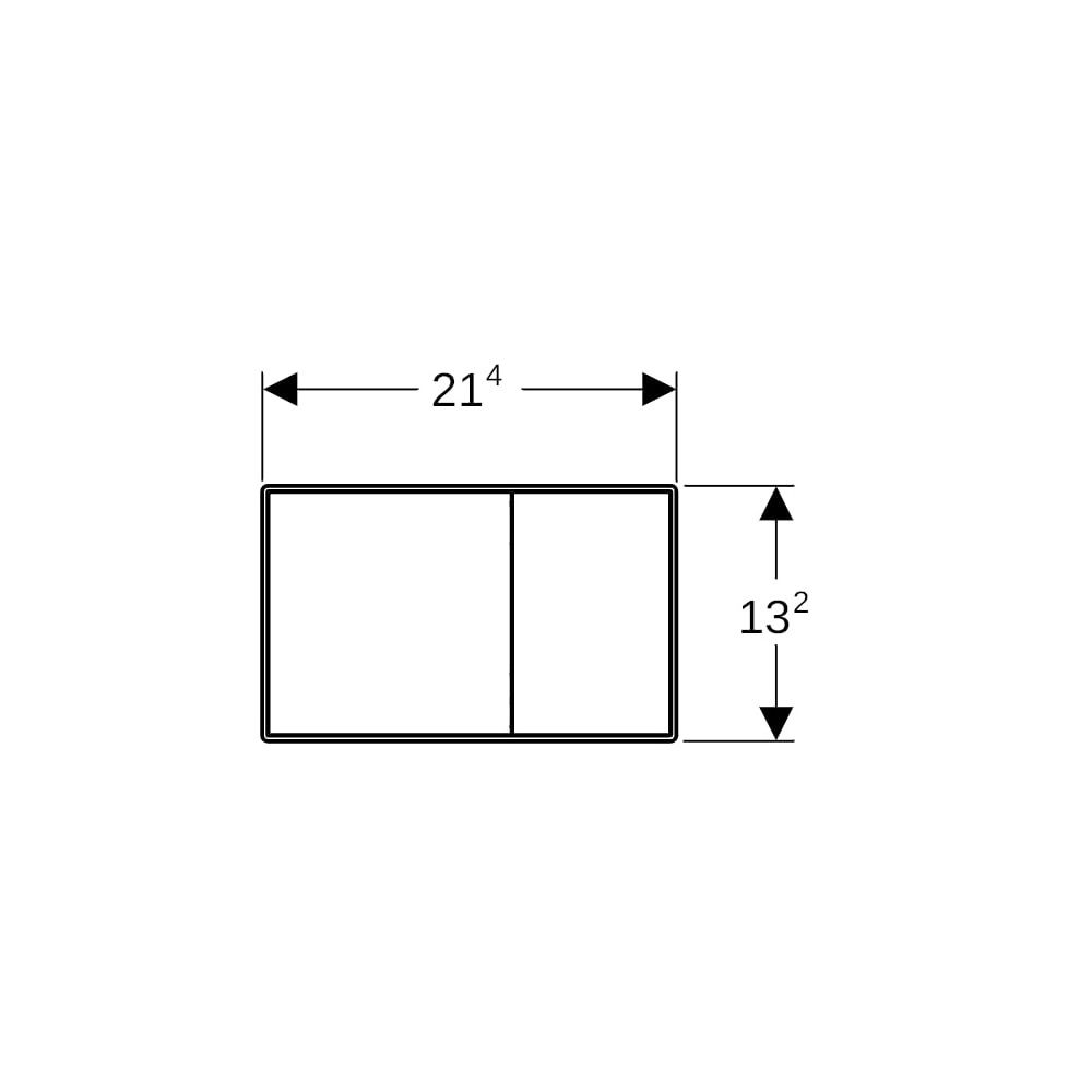 Geberit Sigma 60 Drückerplatte, 2-Mengen-Spülung, Square, flächenbündig Sandgrau, ve... GEBERIT-115640JL1 4025410946959 (Abb. 8)